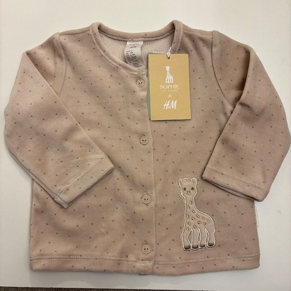 HM Baby Sophie the Giraffe Velvet Two Piece Set - Picture 2 of 5